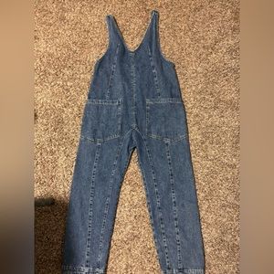 Denim free people overalls